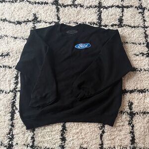 Ford Men's Black Crewneck Sweater